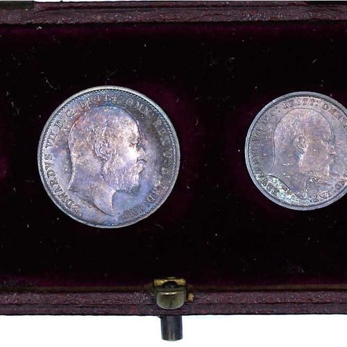 Ausländische Münzen und Medaillen Grossbritannien Edward VII., 1901-1910 Set Mau&hellip;