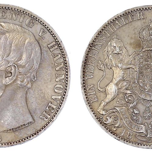 Altdeutsche Münzen und Medaillen Braunschweig-Calenberg-Hannover Georg V., 1851-&hellip;