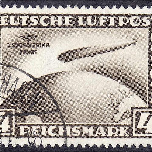 Briefmarken Deutschland Deutsches Reich 4 M. Südamerika-Fahrt 1930, neatly used,&hellip;
