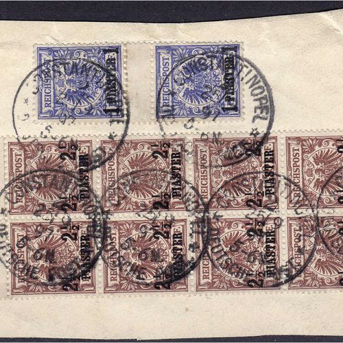 Briefmarken Deutschland Deutsche Kolonien Deutsche Auslandspostämter Türkei 2 1/&hellip;