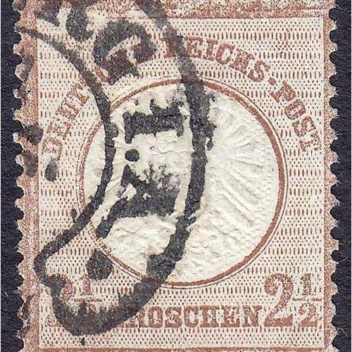 Briefmarken Deutschland Deutsches Reich 2 1/2 gr. Large breast shield 1872, canc&hellip;