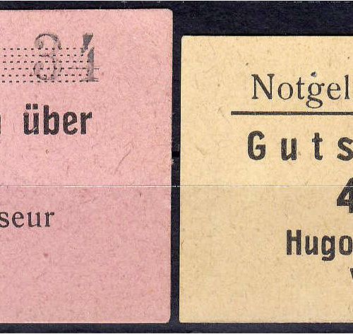 Banknoten Deutsches Notgeld und KGL Winterberg (Westfalen) Hugo Abel, hairdresse&hellip;