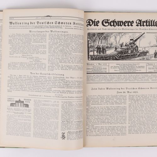 Buch - 3.Reich mensuels reliés 1.4.1933 - 1.3.1934, "Die schwere Artillerie", co&hellip;