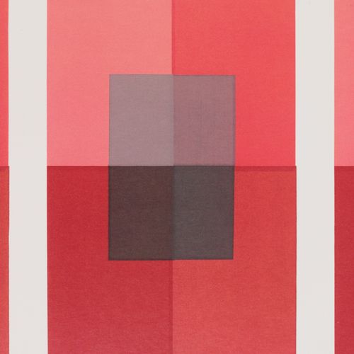 Albers, Josef 2 pcs, dont : 1x "Form und Farbe", sérigraphie dans les tons rouge&hellip;