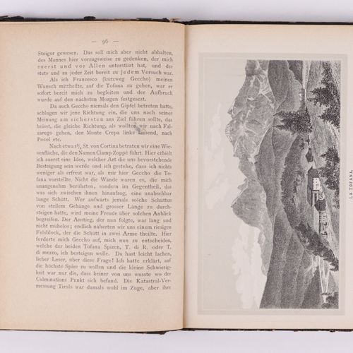 Grohmann, Paul "Wanderungen in den Dolomiten", Vienne, Gerold Sohn 1877, VIII, 3&hellip;