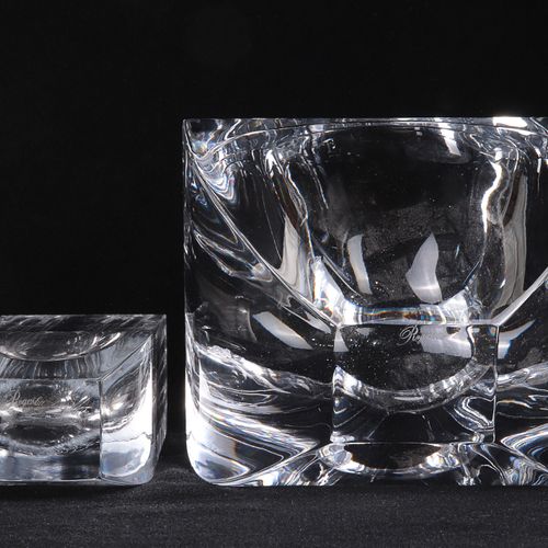 Rogaska - Zwei Teile 20e siècle, Rogaska Crystal, Slovénie, 2 pièces, vase et co&hellip;