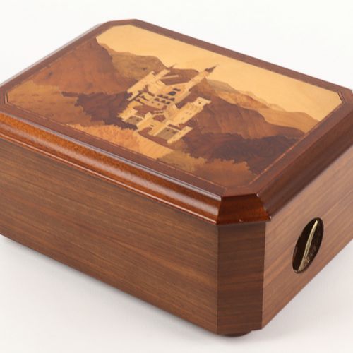 Spieluhr Casket with music box, Reuge, Sainte-Croix, Switzerland, roller movemen&hellip;