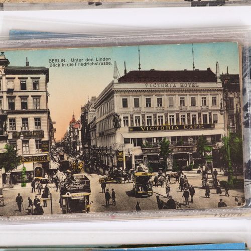 Ansichtskarten - Berlin 约100件，从约1899年开始，不同的。柏林老城的图片明信片，各种各样。主题和条件