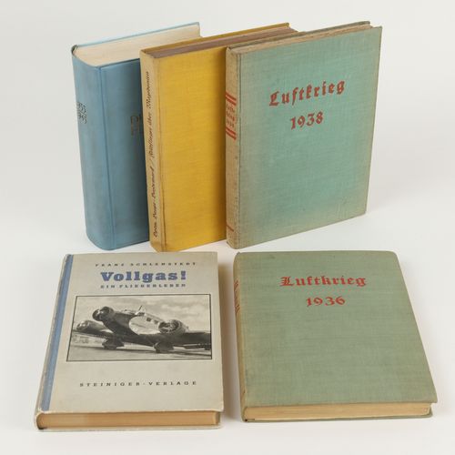 Bücher - Luftkrieg 2.WK 5 pcs, 1x Major Helders: "Luftkrieg 1936, die Zertrümmer&hellip;