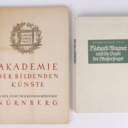 Zwei Bücher 2 pcs. Consisting of: 1x Stock, Richard Wilhelm: "Richard Wagner und&hellip;