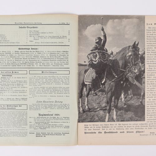 Zeitschriften - 3.Reich 12 pieces, "Deutsche Kavallerie-Zeitung", volume 1938, 1&hellip;