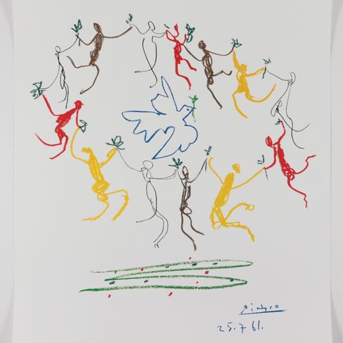 Picasso, Pablo "La Ronde de la jeunesse", offset a colori da una litografia, 196&hellip;