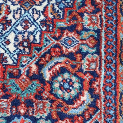 Orientbrücke Iran, noué à la main, coton/laine de liège, dessin Hérati, médaillo&hellip;