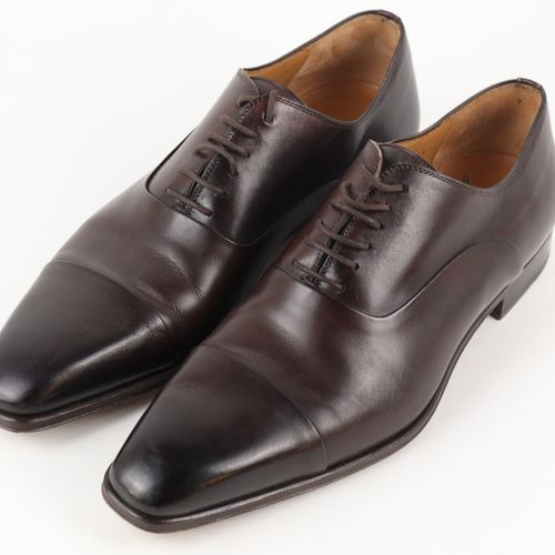 Magnanni - Halbschuhe brown leather, lace-up, stronger wear at sole, incl. Dust &hellip;