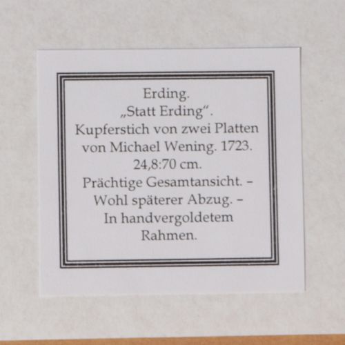 Erding - Gesamtansicht "Statt Erding", vue générale de la ville avec indication &hellip;