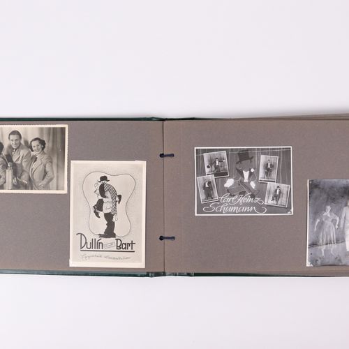 FOTOALBUM 1 album with photos and autograph cards of Nuremberg artists, 1947/48,&hellip;