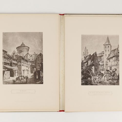 Nürnberg - Ansichten nach Audenrith "Vues pittoresques de Nuremberg et de ses en&hellip;