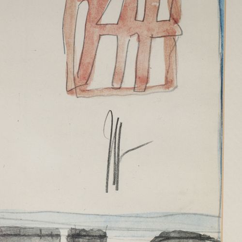 Janssen, Horst "亚特兰蒂斯"，彩色胶印，展览海报，杜伊斯堡，1984年，右下角有铅笔签名，约78 x 46.5厘米，通行证，RhG（最小的水坝，&hellip;