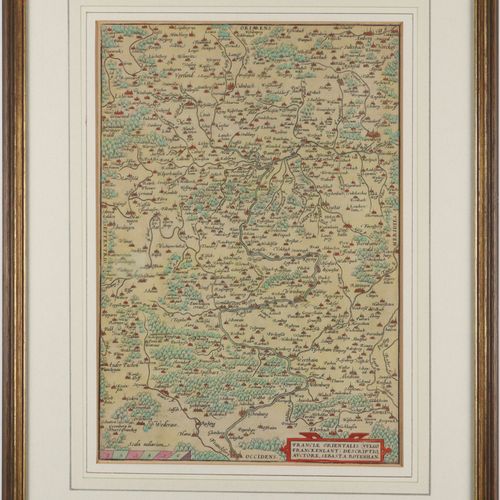 Franken - Karte "Franciae orientalis (vulgo Franckenlant) descriptio", carte en &hellip;