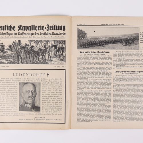 Zeitschriften - 3.Reich 12件，"Deutsche Kavallerie-Zeitung"，1938卷，1-12，有些老化。