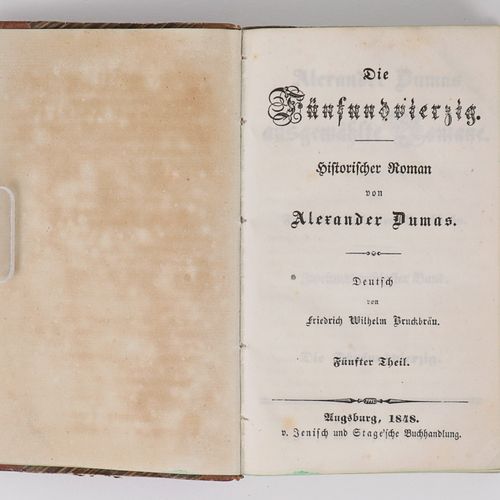 DUMAS, Alexandre 3 vol., "Les quarante-cinq". Roman historique d'Alexandre Dumas&hellip;