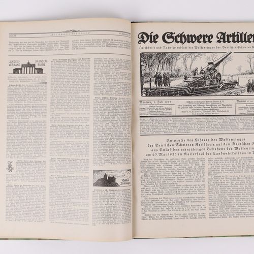Buch - 3.Reich mensuels reliés 1.4.1933 - 1.3.1934, "Die schwere Artillerie", co&hellip;