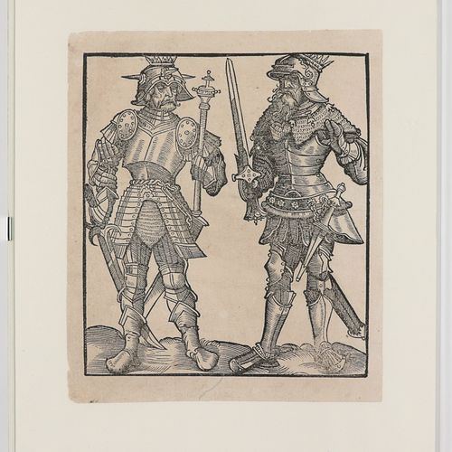 Sichem, Christoph van "Deux chevaliers", gravure sur bois de Christoph van Siche&hellip;