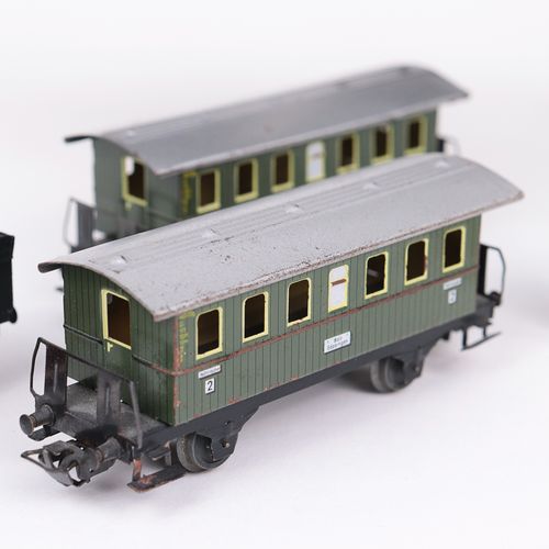 Märklin Konvolut Märklin tender loco, 3 axles, H0 gauge, 2 Märklin passenger car&hellip;
