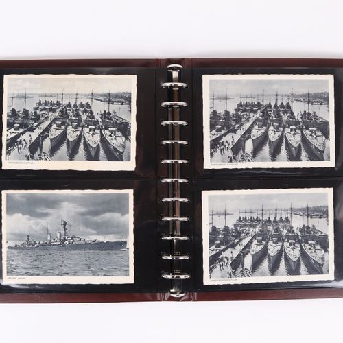 Postkarten - 2. WK Marine Album avec 40 cartes postales, s./w., non envoyées, il&hellip;