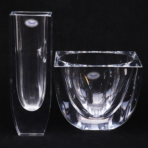 Rogaska - Zwei Teile 20e siècle, Rogaska Crystal, Slovénie, 2 pièces, vase et co&hellip;