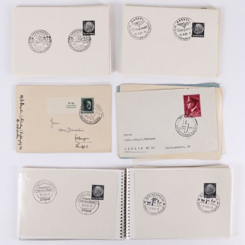 Ganzsachen Album env. 100 pcs., 1938, env. Entiers postaux avec cachet spécial, &hellip;