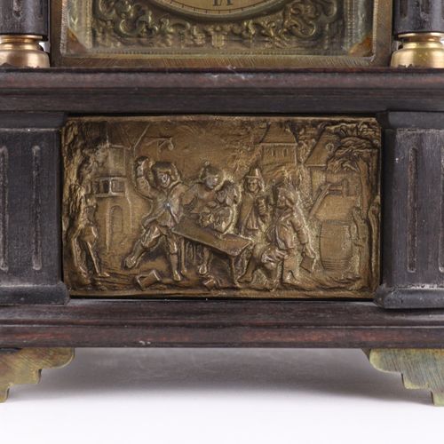 Spieluhr/Tischuhr Reproduction of a table clock around 1900, with alarm clock, w&hellip;