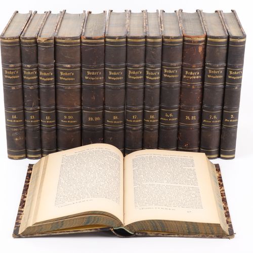 Karl Friedrich Becker´s Weltgeschichte 19 volumes en 13 livres (les volumes 1, 1&hellip;