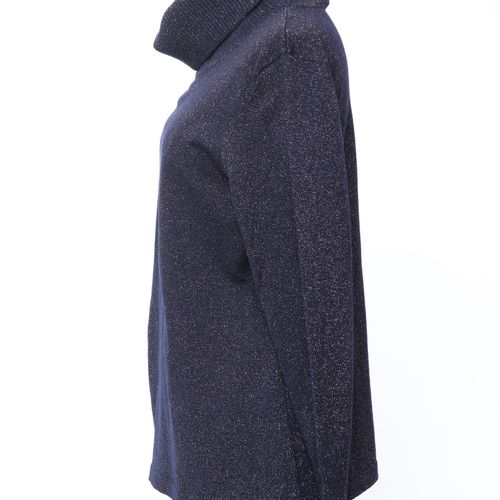 Escada - Twinset Margaretha Ley, cardigan et pull-over, bleu foncé avec fils sci&hellip;