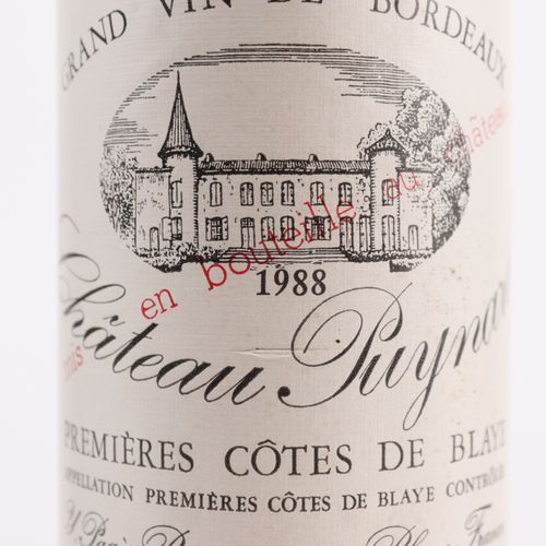 Rotwein 3 botellas, 1x Francia, Chateau Puynard, Grand Vin de Bordeaux, 1988, ho&hellip;