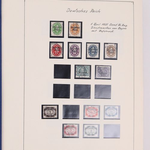 Briefmarken 1 album et un classeur, Deutsches Reich, Drittes Reich, Alle Welt, B&hellip;