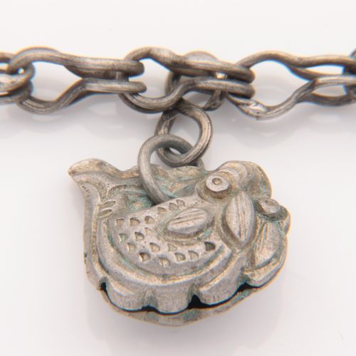 ARMBAND Chine, métal argenté, avec 6 pendentifs, métal et pierres semi-précieuse&hellip;