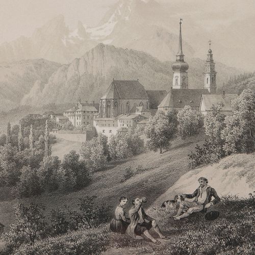 Berchtesgaden - Gesamtansicht "Berchtesgaden (Près de Salzbourg)", vue historiqu&hellip;