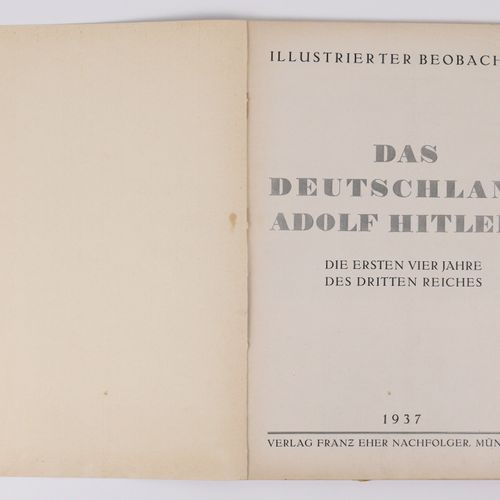 Buch - 3.Reich livre illustré grand format, "Das Deutschland A.H.S", Munich 1937&hellip;