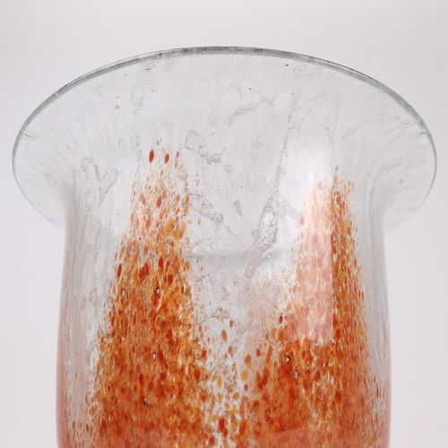WMF - Vase Années 1930, WMF Geislingen, vase Ikora, verre mousse, verre incolore&hellip;
