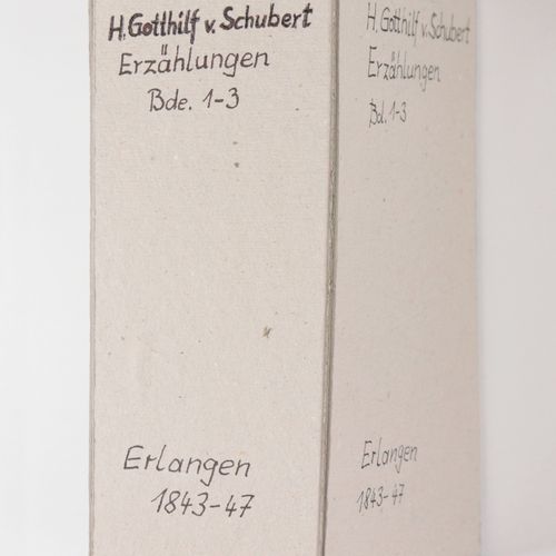 Schubert, Gotthilf H. 3 vol., récits, 1ère-2ème éd., vol. 1-3 (de 4), Erlangen, &hellip;
