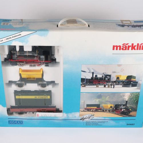 MARKLIN Maxi starter set "Tren de mercancías" 54407, ancho de vía 1, locomotora &hellip;