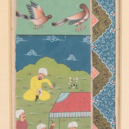 Buchseiten - Miniaturen Perse, 3 pièces, illustrations de livres indo-persans, p&hellip;