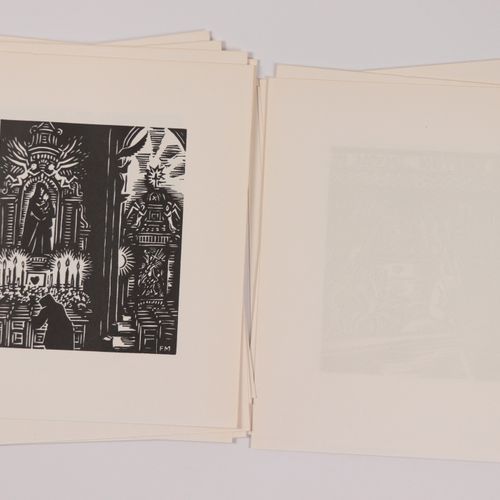 MASEREEL, Frans 20 pièces, gravures originales sur bois de la série "Antwerpen -&hellip;