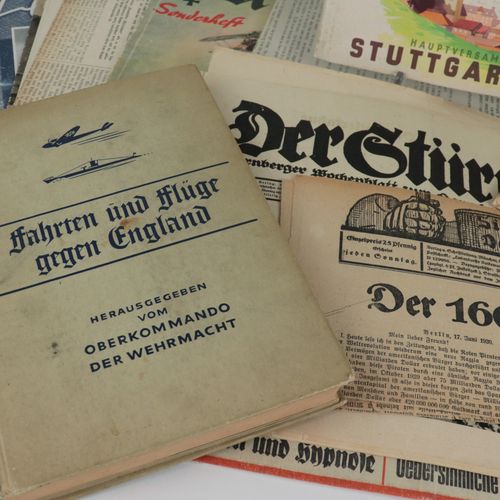 Bücher Konvolut - 3.Reich 1x "Fahrten und Flüge gegen England", 1 catalogue "Zei&hellip;