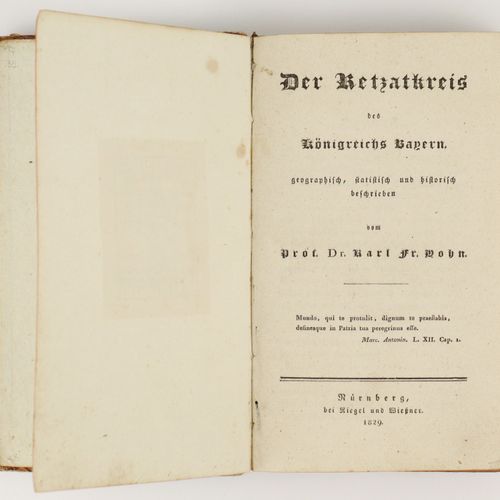 Hohn, Karl Friedrich "Der Rezatkreis des Königreichs Bayern, geographisch, stati&hellip;