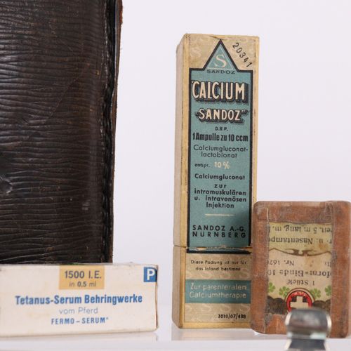 Arzttasche inkl. Zubehör 1960, borsa da medico con attrezzature e contenitori el&hellip;