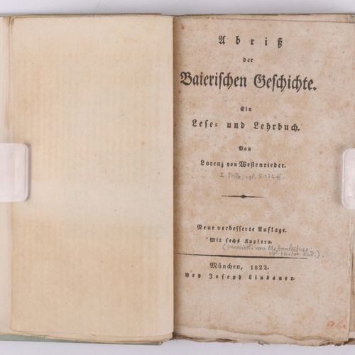 Westenrieder, Lorenz von "Abriß der Baierischen Geschichte (Histoire de la Baviè&hellip;