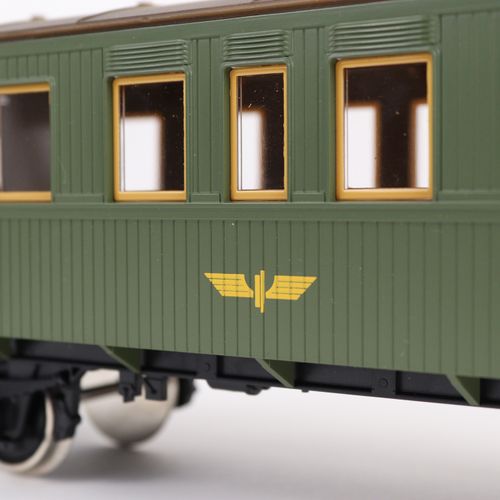 Märklin Dampf-Lokomotive 第5513号，支线客运列车 "Chanderli"，轨距1，火车头T3与三等客运车（路号51）和行李车（路号9&hellip;