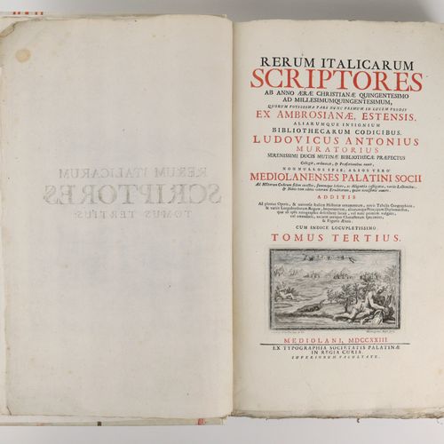 Muratori, Lodovicus Antonius "Rerum Italicarum Sciptores", ouvrage monumental su&hellip;